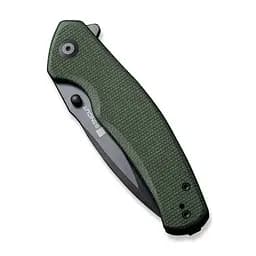Ніж cкладний Sencut Slashkin S20066-3 зелений Micarta чорне лезо - мініатюра 4