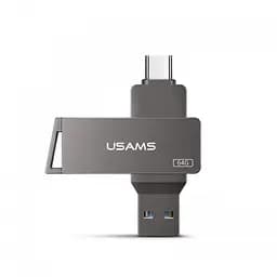 Флешка Usams Type-C OTG USB 3.0 Rotatable High Speed Flash Drive 64 GB (US-ZB200) - мініатюра 4