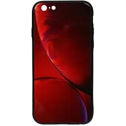 Чохол-накладка Toto Print Glass Space Case Apple iPhone 6 Plus/6S Plus Rubin Red