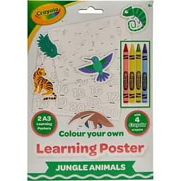 Розмальовка Crayola Навчальні плакати: Джунглі з олівцями (15756)