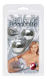 Вагинальные шарики Basic Loveballs Silber, 23 см, серебристый