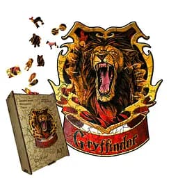 Пазл деревянный Гриффиндор, А3, Деревянная коробка 200 элементов