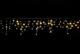 Гірлянда вулична бахрома світлодіодна з мерехтінням на дім Laplandia чорний ПВХ провід 25 м Тепле світло (ww.02.6B.850.F+)