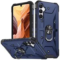 Ударостійкий чохол Epik Pathfinder Ring для Samsung Galaxy S23 FE Синій / Navy