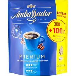 Кава розчинна Ambassador Premium 300+100 г (917590)