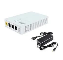 UPS ДБЖ безперебійне живлення для роутера, терміналу PON WGP Optima 9V, 12 V 2 A, 27 Вт 13500mAh + блок 12 В 3 А