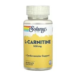 Амінокислота Solaray L-Carnitine Free Form 500 мг 30 капс