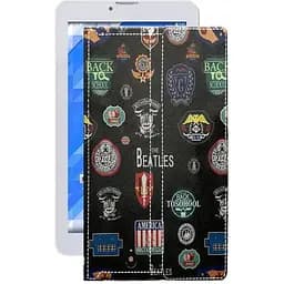 Чохол StatusCASE з екошкіри для планшету Pixus Play V4.0.7 3G Бітлз