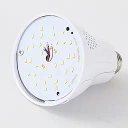 Смарт лампочка акумуляторна лампа світлодіодна на батарейках 20W LED Intelligent Bulb E27 - мініатюра 7