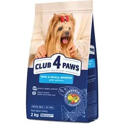 Сухий корм Club 4 Paws Преміум для дорослих собак малих та мініатюрних порід З лососем 2 кг