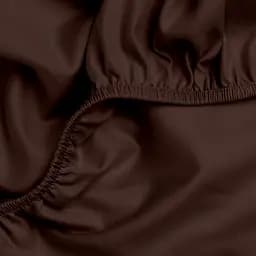 Простирадло Cosas на резинці сатин 80х200 brown, шоколад (11Satin_Brown_80x200x20) - мініатюра 3