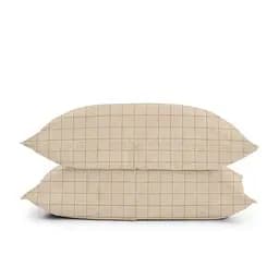 Комплект постільної білизни Cosas Beige geometry Євро бежевий (CellAshbeige_Grey_200) - мініатюра 5