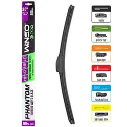 Щітка склоочисника гібридна Winso Pro Phantom 20/500 мм (118500) - мініатюра 2