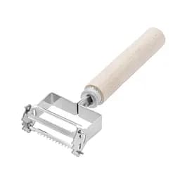 Овочечистка економка + шатківниця для овочів та корейської моркви сталева двостороння 17 см, Master Class Бежевий 84900