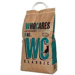 Who Cares Classic впитывающий наполнитель в кошачий туалет без запаха 5 кг