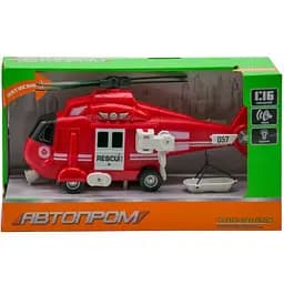 Іграшковий Вертоліт 7674 Автопром 1:16 Світло, Звук Червоний