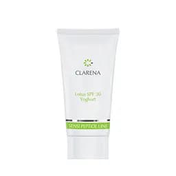 Сонцезахисний крем SPF 30 з екстрактом йогурту і лотоса Clarena для сухої чутливої і роздратованої шкіри 30 мл