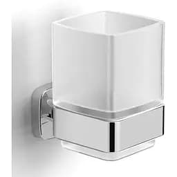 Склянка для ванної кімнати Volle Teo матове скло настінна хром 15-88-411 хром