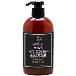 Чоловічий гель для душу Dead Sea Collection Amber Wood 3 в 1, 500 мл