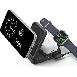 Бездротовий зарядний пристрій Anker MagGo 3-in-1 Qi2 Black (A2918) [162989] - мініатюра 3