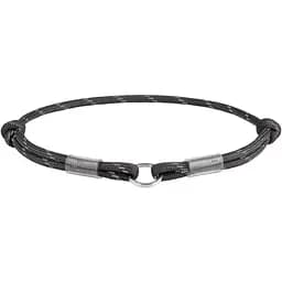 Шнурок для адресника Waudog Smart ID, світловідбиваючий, М, довжина 42-76 см, чорний