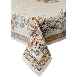 Скатертина Прованс Золоте свято гобелен 135х300 см (36323)