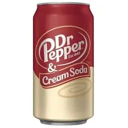 Напій безалкогольний Dr. Pepper Cream Soda сильногазований 0.355 л з/б (929827)