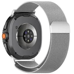 Ремінець металевий для смарт-годинника Google Pixel Watch 40,44,46 mm, Milanese Magnetic, сріблястий, міланська петля, браслет на магнітній застібці, сумісний з годинником Google Pixel Watch, для моделей з розміром корпусу 40,44,46 мм - мініатюра 2