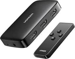 Сплиттер Ugreen CM332 HDMI 3x1 Switcher 4K@30Hz Black (UGR-80125)