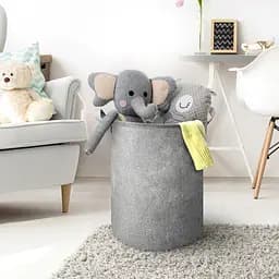 Кошик для зберігання МВМ My Home текстильний, 360х500 мм, сірий (TH-01 GRAY) - мініатюра 6