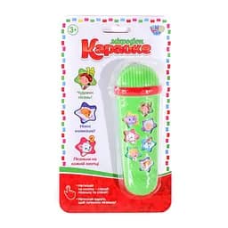 Дитячий іграшковий мікрофон M 3855, 14 пісеньок Зелений