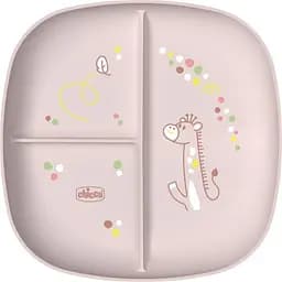 Тарелка секционная Chicco 12м+ розовая (16003.15)