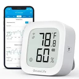 Термометр-гігрометр з дисплеєм GoveeLife H5103 WiFi Bluetooth, точний датчик температури та вологості, додаток Govee Home