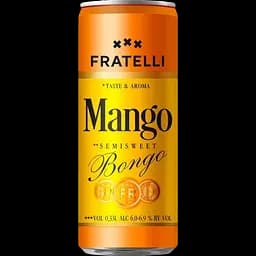 Набір напоїв винних Fratelli Moscato слабоалкогольних газованих: Bianco напівсолодкий білий + Bongo білий напівсолодкий + Maracuja Giallo білий напівсолодкий + Rosso червоний напівсолодкий + Fragolino Bianco білий напівсолодкий 3.3 л (10 шт. х 0.33 л) - мініатюра 3