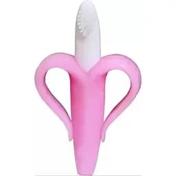 Прорізувач для зубів Lindo Банан рожевий (DK 04)