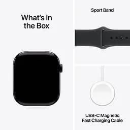 Смарт-годинник Apple Watch Series 11 GPS 46mm Jet Black Aluminum Case with Black Sport Band S/M (MEUW4) [145286] - мініатюра 4