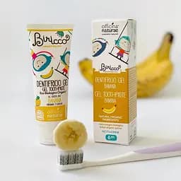 Дитяча органічна зубна паста Officina Naturae з банановим смаком 75 мл - мініатюра 4
