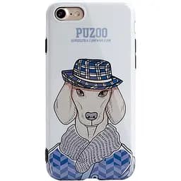 Чохол-накладка PUZOO Artdog Phone iPhone 7/8/SE 2020 White Ravan