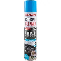 Полироль для панели приборов CarLife Cockpit Cleaner EXTRA MAT Кокос 320 мл (CF347)