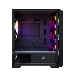 Корпус 1stPlayer T5-BK-4F1, Black, без БЖ, Mini Tower, Micro ATX, 1xUSB 3.0 / 2xUSB 2.0, макс. CPU - 165 мм / VGA - 330 мм, 4x120 мм ARGB, бічна панель із загартованого скла - мініатюра 4