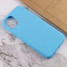 Силіконовий чохол Candy для Apple iPhone 14 Plus (6.7) Блакитний - мініатюра 4
