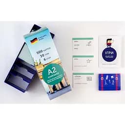 Настільна гра English Student Картки для вивчення німецької мови Нижче середнього English Student A2 (укр.) (59122578)