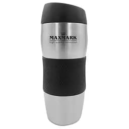 Термокружка Maxmark, 450 мл, металик с черным (MK-LID2450BK)