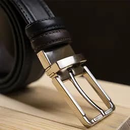 Ремінь шкіряний Grande Pelle чоловічий 3,4х120 см acs0014944 - мініатюра 8