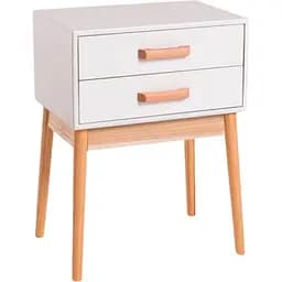 Тумба прикроватная Chomik Avesta с двумя ящиками в скандинавском стиле