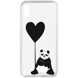 Чехол-накладка Toto Acrylic+TPU Print Case Apple iPhone XS Max #53 Panda B Transparent