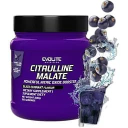 Аминокислота Evolite Nutrition Citrulline Malate 300 грамм Черная смородина
