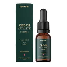 Изолят каннабидиола Mind Shi CBD Oil Isolate Strawberry 2000 мг 10 мл