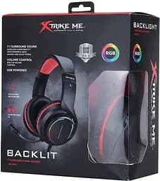 Дротова ігрова гарнітура Xtrike Me Gaming RGB Backlight GH-903, USB, 2m, black - мініатюра 5