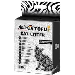 Наповнювач для котячих туалетів AnimAll Тоффу з активованим вугіллям 4.66 кг